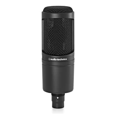 Audio-Technica AT2020 Large Diaphragm Cardioid Condenser Microphone - Black image 1