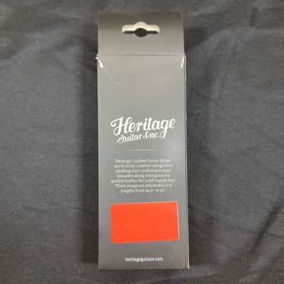 Heritage Guitars Premium Leather Guitar Strap - Black image 2