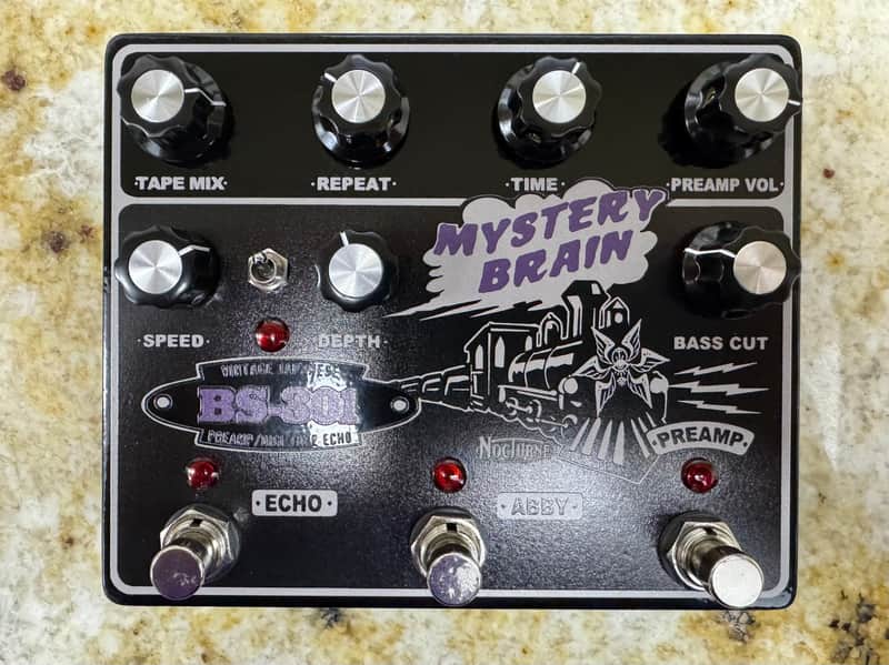 Nocturne Mystery Brain BS-301 Preamp & Tape Echo 2023 Black image 1
