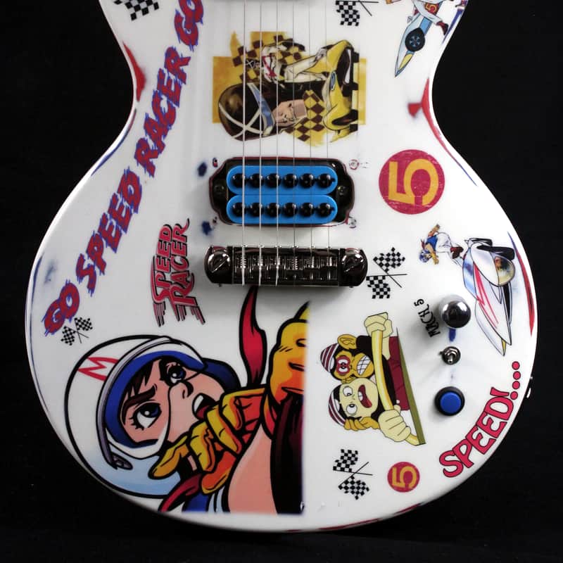 2005 Epiphone LP JR Custom Aged and Worn With Graphics