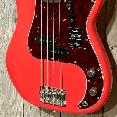 NEW Fender Limited Edition Vintera II Road Worn '60s Precision Bass - Fiesta Red, In Stock and Ships Fast With A Pro Set Up! image 5