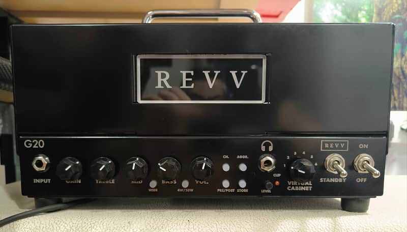 REVV G20 2-Channel 20-Watt Guitar Amp Head with Reactive Load and Virtual Cabinets 2020 - 2021 - Black image 1