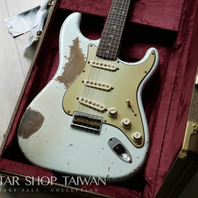 Fender Custom Shop John Cruz 1959 Hardtail Stratocaster Heavy Relic-Sonic Blue image 7