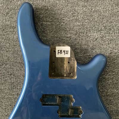 Metallic Blue Basswood 4 String Bass DIY Project Body image 7