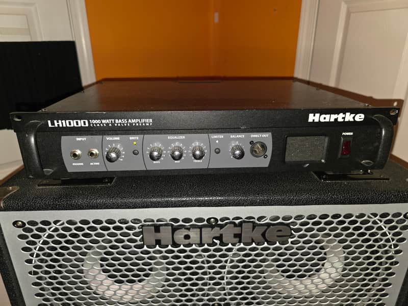 Hartke LH1000 1000-Watt Bass Amp Head 2008 - Present - Black image 1