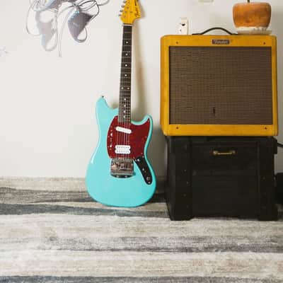 Fender Japan KC-MG Sonic Blue “Sky-Stang I” – Kurt Cobain Nirvana Mustang MOD 2012 image 14
