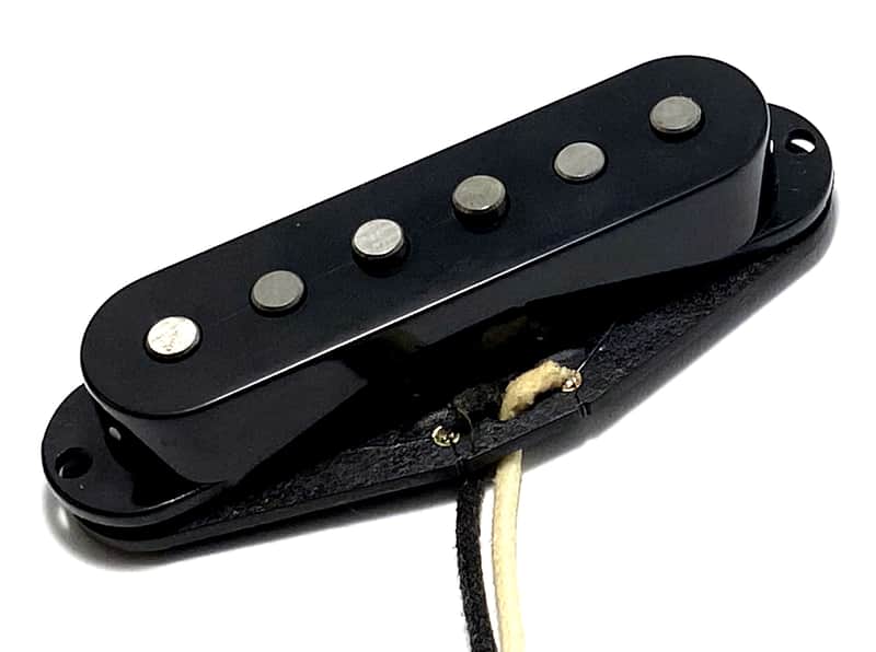 Blue Fire Strat AlNiCo V Single Coil Individual Bridge Position Dedicated Pickup, 9K Hot Wound Performance, Black Cover image 1