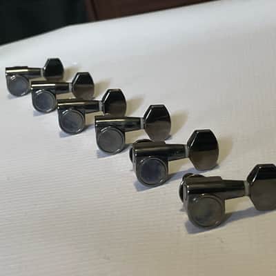 2010's Indonesian Era Ibanez RG & S Series Cosmo Black Tuning Pegs Tuners 6 In LIne