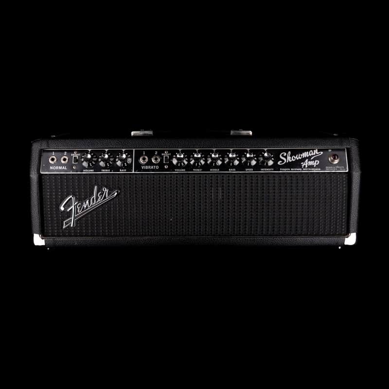 Vintage 1966 Fender Showman Guitar Amp Head - Black image 1