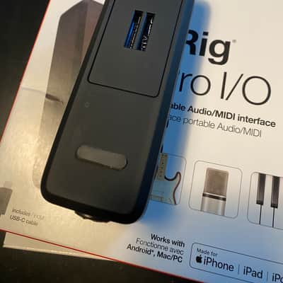 IK Multimedia iRig Pro I/O Mobile Audio Interface 2017 - Present - Black image 3
