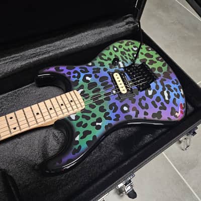 Kramer Baretta Custom Graphics Feral Cat Rainbow Leopard (Schaller Lockmeister) image 5