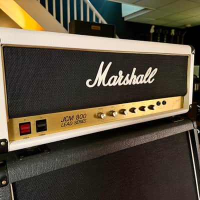 Marshall JCM 800 Lead Series Model 2204 50-Watt Master Volume Mk2 Head 1985 - White image 3
