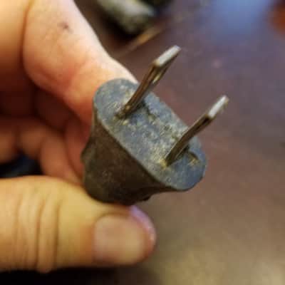 Belden Bell & Howell RARE y-splitter wye power cord cable projector amplifier film-o-sound 1940s - Molded Rubber image 5