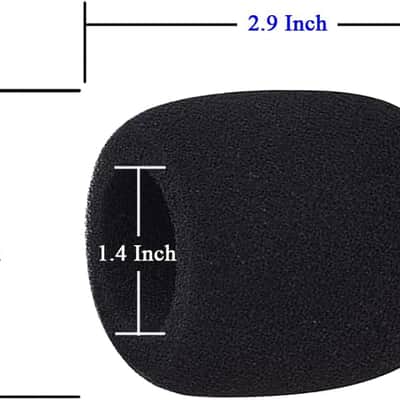 Microphone Cover 6 Pack,Mic Windscreen,Microphone Foam Windscreen for Most Handheld and Recording Microphones, Mic Shield Mask Accessories,Karaoke Microphone CoverWindscreen image 2