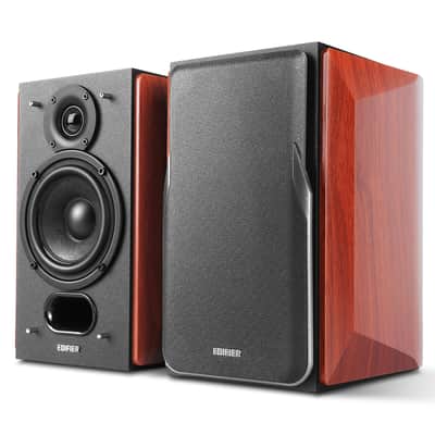 Edifier P17 Passive Bookshelf Speakers - 2-way Speakers with Built-in Wall-Mount Bracket - Pair image 1