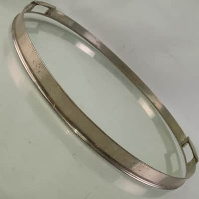 *Slingerland 15" Snare Drum Single-Flange Resonant Rim/Hoop Nickel-Brass Riveted image 4