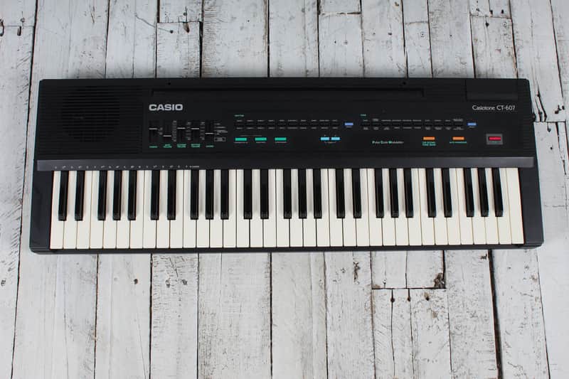 Casio Casiotone CT-607 Keyboard with Power Supply Manual and Original Box image 1
