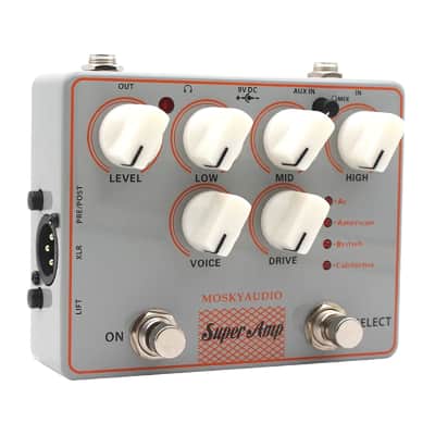 Mosky Super AMP 4 AMP's IN ONE Speaker Simulation Guitar Effect Pedal XLR AUX IN image 6