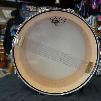 DW USA Collectors Exotic Series 5.5x14" Super Solid 1PC. Maple Snare Drum - Tobacco Burst Lacquer image 16