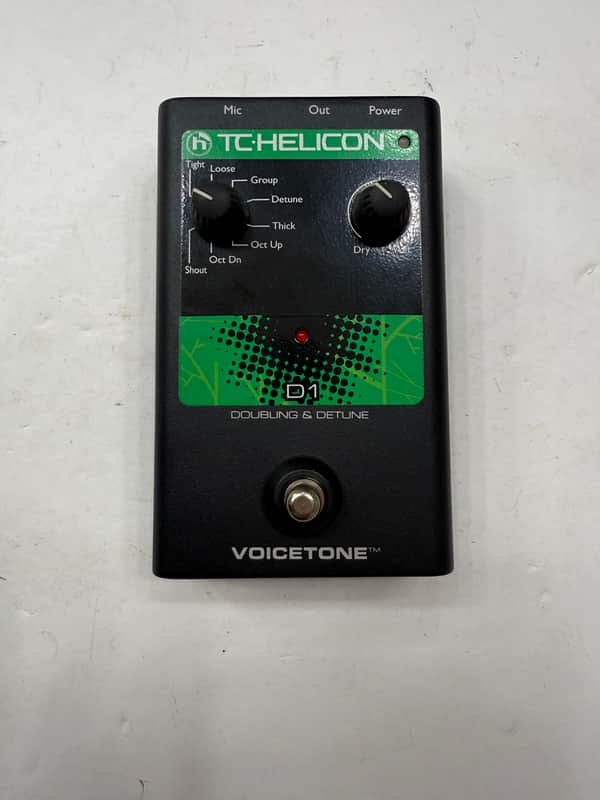 TC Helicon Voicetone D1 Doubling & Detune Doubler Vocal Effect Pedal + PSU image 1