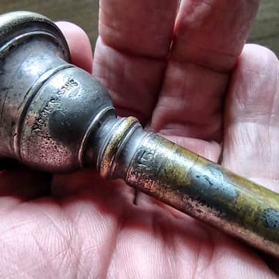 York and Sons Trombone Mouthpiece Lot of 3 Antique Cornet Horn 1900s image 14