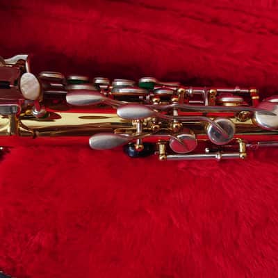 Borgani Vintage Alto Saxophone 1980 - Gold Lacquer with Nickel Silver Keys image 10