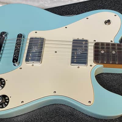 NEW! Fender Kingfish Delta Day Telecaster Deluxe - Daphne Blue - Hardshell Case - Authorized Dealer - 8.3 lbs - G06531 image 3