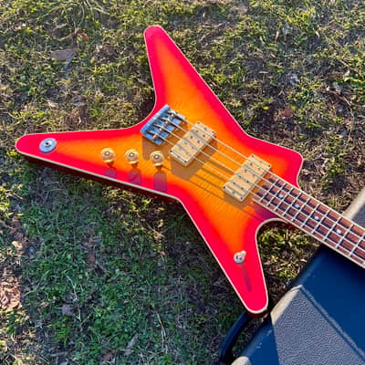Vintage Dean ML Bass 1981 - Flame Top Cherry Sunburst image 16