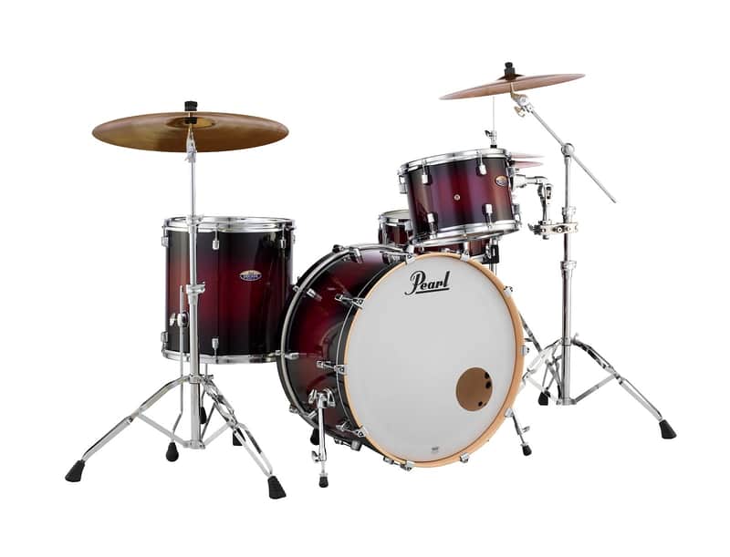 Pearl Decade Maple Gloss Deep Redburst Drums 24x14/13x9/16x16 3pc Shell Pack Drumset NEW Auth Dealer image 1