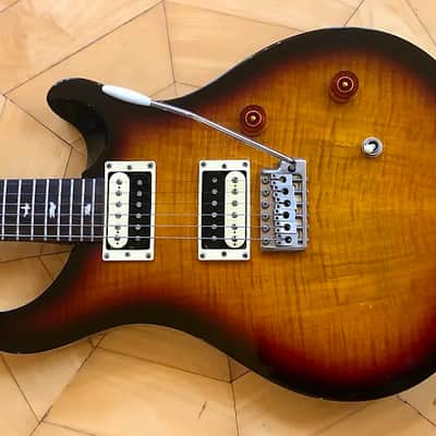 PRS SE Custom 24 Black Gold Burst Zebra 85/15 S Grover PRS 4 spring Trem image 3