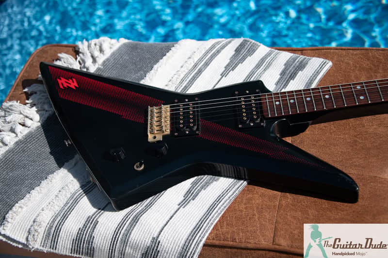 1980 Aria Pro II ZZ Deluxe - Red Thunderbolt = Metal Master