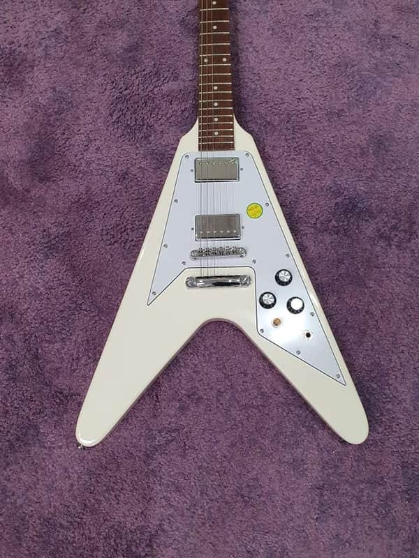 Tokai Flying V FV 63 Limited Edition Vintage White | Reverb