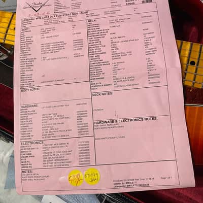 NEW! Fender Limited Edition Custom Deluxe AAA Flame Stratocaster - Hand Wound Pick-Ups - Gold Hardware - Aged Cherry Sunburst - 7.6lbs - Authorized Dealer - G07114 - WOW! image 19