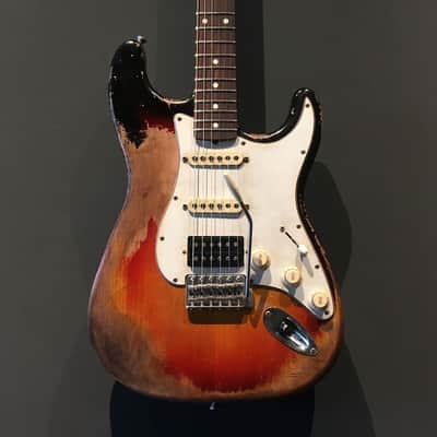 Made to Order - FRANCHIN Mercury guitar Relic Aged 100% Nitro Lacquer (Sunburst/ Black/ White/ Blue/ Green/ Yellow/ Red/ Pink/ Burgundy/ Purple/ Gold/ Silver, etc.) Stratocaster-Strat-S-Style Made in Italy image 14