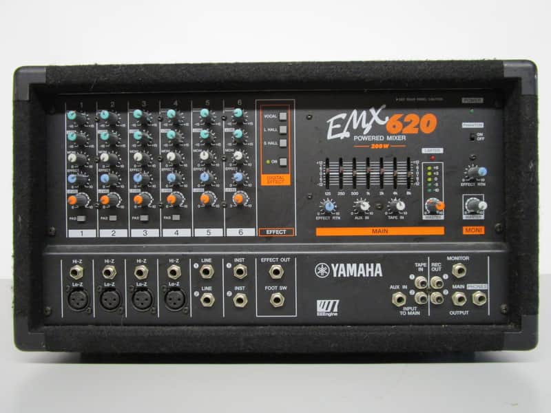 Yamaha EMX 620 6 Channel Powered Mixer, 200 watts | Reverb