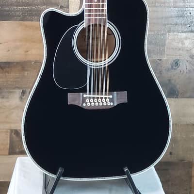 Takamine EF381DX Left-handed, 12-string, Black, Softcase, 909 FINISH BLEMISH image 4