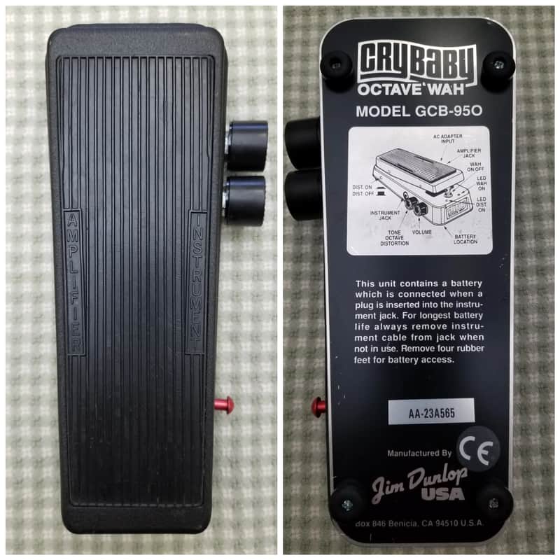 ULTRA RARE Jim Dunlop USA Cry Baby GCB-950 Octave/Fuzz Wah Pedal