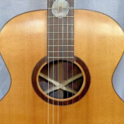 Classical Nylon String Guitar Handmade by Blueberry, 6 String Hypnosis Motif Guitar,Custom Handcrafted Wooden Guitar, Nylon String image 3