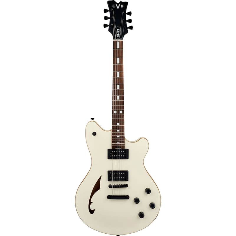 EVH SA 126 Standard Electric Guitar, Satin Vintage White image 1