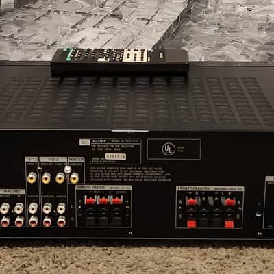 Sony Vintage Sony Model STR-615 Audio Video Control Center AM/FM Receiver Surround 90s  - Black metal image 7