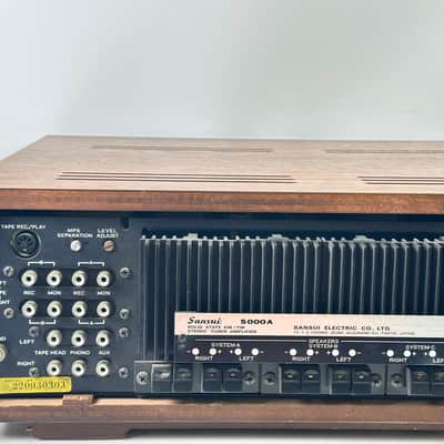 Sansui 5000A AM/FM Tuner Amplifier w/ Wood Cabinet image 9