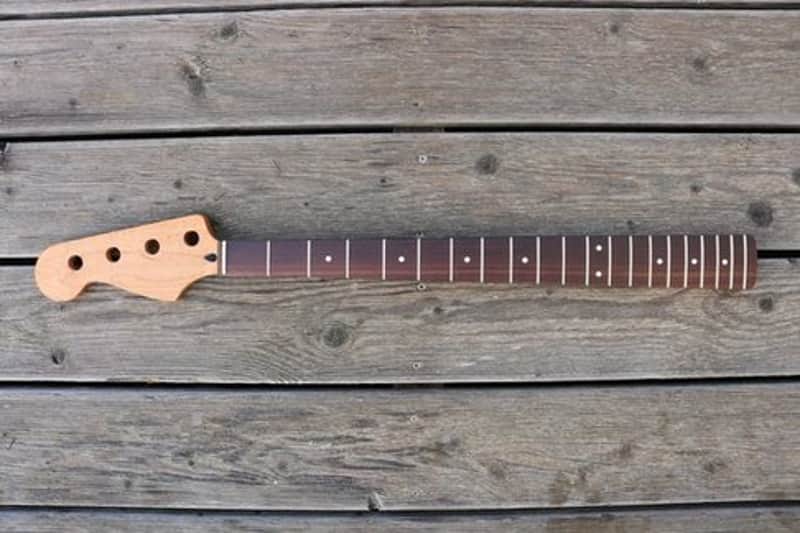 Precision Bass neck, lefty, flamed roasted maple image 1