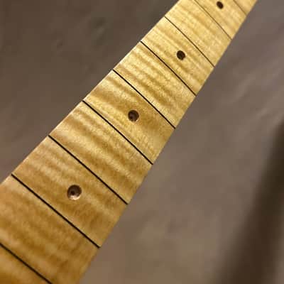 Ferocious Flame Maple Strat Guitar Neck Fits Fender & Warmoth image 3