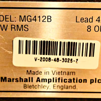 Marshall MG100HDFX Full Stack - 100 watt Head with Onboard FX and Dual MG412 4 x 12" Cabs image 13