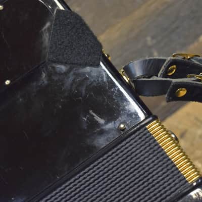 Dino Baffetti Super I 2-Row 8-Bass 21-Treble Button D/C# Black Diatonic Accordion w/Bag image 23