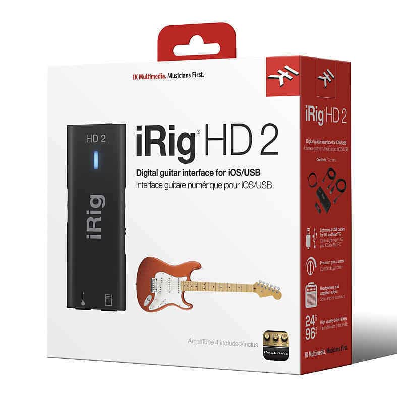 IK Multimedia iRig HD 2 - Studio Quality Guitar Audio Interface for iOS/MAC/PC image 1