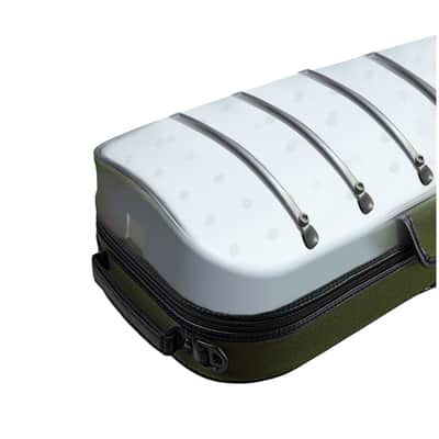 Pedi Violin Case, NiteFlash, 4/4, Olive Green/Grey image 5