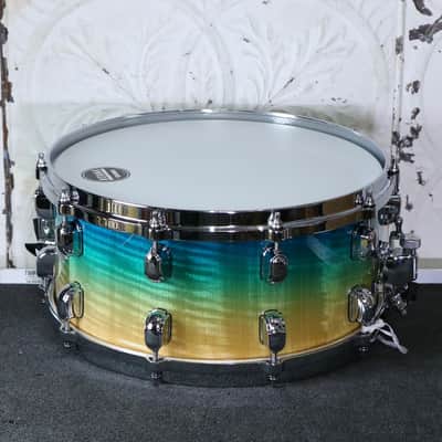 TAMA Starclassic Maple Snare 14X6.5in Marine Shoreline Fade image 5