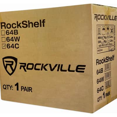 (2) Rockville RockShelf 64C 400w Wood 6.5 inch Home Theater Bookshelf Speakers/4 Ohm image 6