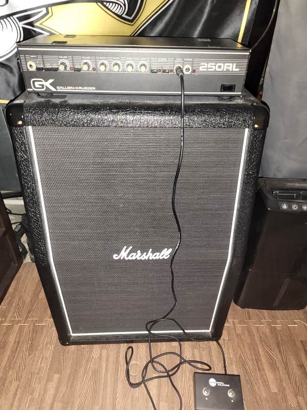 Gallien Krueger 250RL with Marshall Cab 2x12 160 watts image 1